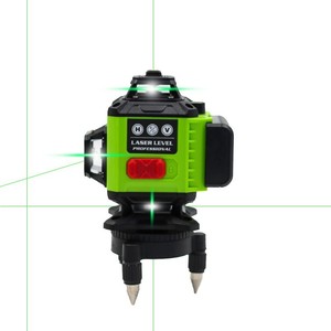 Laser Level Professional 16 Lines Green Light Automatic Leveling With Tripod And Case For Construction - Product Image 3
