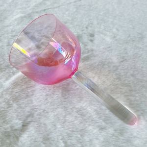 EAST Sound Healing Crystal Grail Crucible en quartz <span class=keywords><strong>rouge</strong></span> violacé Poignée de bol chantant pour la méditation Relaxation Applications de fusion - Product Image 5