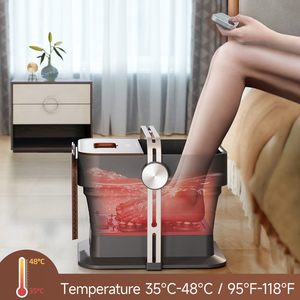 Máquina de pedicura Shiatsu eléctrica inteligente portátil OEM, <span class=keywords><strong>Spa</strong></span> de pies con calefacción de burbujas plegable con bañera de pies, cubo masajeador de pies - Product Image 4