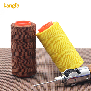 Phẳng được bôi sáp lên chủ đề 260m 150D 1mm Da may khâu bền chuỗi dây da thủ công DIY - Product Image 5