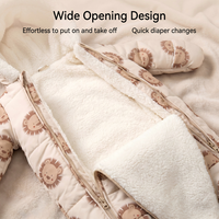 Combinaison unisexe de haute qualité pour bébés filles, combinaison d'hiver pour nouveau-nés avec fermeture éclair, barboteuses décontractées et mignonnes