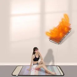 Estera de terapia de Sauna corporal interior amatista cristal infrarrojo lejano bajo PEMF colchón de calefacción Bio magnético fotón curación Chakra Mat - Product Image 3