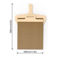 Pizza en bois tournant pagaie cuisine gâteau pelle outil de cuisson magique en plastique antiadhésif Pizza Spatu Premium coulissant Pizza Peel