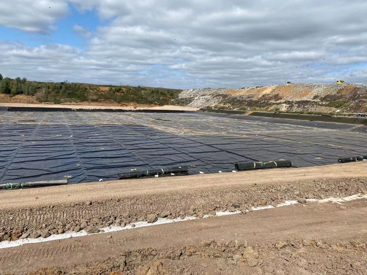 Geosynthetics PVC Geomembrane Liner Pond 150m Per Roll Textured Surface