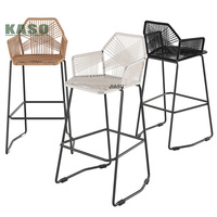Chaises en aluminium Ensemble de tables Tables d'extérieur Meubles en rotin Bois Bois Métal Salle à manger Chaise de jardin moderne en aluminium