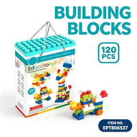 EPT Four Seasons Building Blocks Organizer 103PCS dengan Kotak Penyimpanan 3-Lapis, Blok Edukasi Bertema Hewan, Mainan STEM