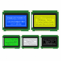 Módulo LCD 12864, pantalla gráfica de 128x64, fuente china integrada ST7920, 4 bits, 8 bits, serie paralela, 3,3 V, 5 V, retroiluminación azul, LCM