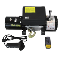 Oferta Especial: Cabrestante Eléctrico de Cuerda Sintética de 4000 lbs, 12V/24V, Impermeable, con Control Remoto Inalámbrico para Recuperación de SUV 4x4 y Todoterreno