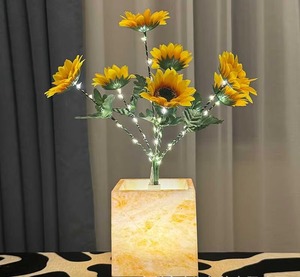 LED Simulación Maceta Luz de noche Ambiente decorativo Rosa Girasol Margarita Árbol Luz de noche - Product Image 5