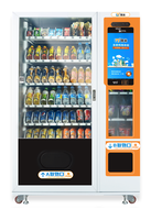 Distributeur automatique de paiement mobile par portefeuille électronique, capacité de chargement accrue de 36 %, boîte secondaire, peut vendre des boissons et des en-cas en promotion