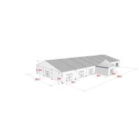Tentes de sport TENTCHO personnalisées de haute qualité en aluminium pour événements de pickleball et de tennis en plein air, 18x8 m