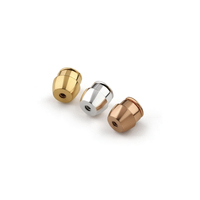 Eardots en acier inoxydable sécurisé plaqué or 18 carats entretoises rondes et plates pour boucles d'oreilles