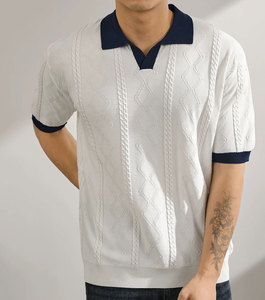 Possiamo personalizzare tutti i prodotti che stai cercando la POLO da <span class=keywords><strong>uomo</strong></span> di Design in bianco può essere personalizzata con vari pesi in tessuto - Product Image 2