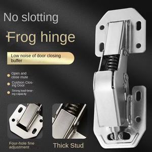 Гидравлическая петля с доводчиком из нержавеющей стали для мебели, кухонных шкафов, дверей, гостиной, современный дизайн - Product Image 3