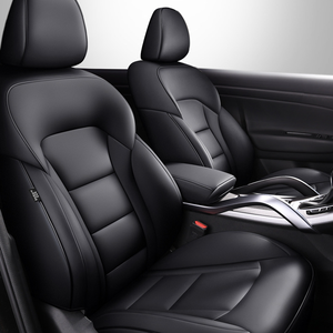 Set Completo di Coprisedili in Pelle Nera Compatibili con il Modello <span class=keywords><strong>Nissan</strong></span> SENTRA - Product Image 5