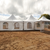 Tentes de plein air imperméables monocouche ZC pour 300 personnes, événements, poteaux hauts, mariage, fête, festival, légères, ignifuges, toutes