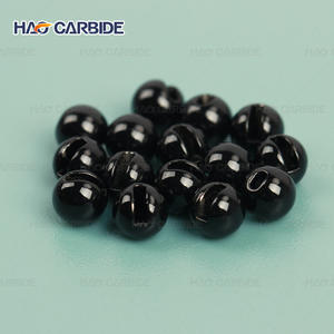 일부 재고 글로스 블랙 텅스텐 슬롯 비드 플라이 타잉 재료 비드 & 헤드 낚시 싱커 - Product Image 2