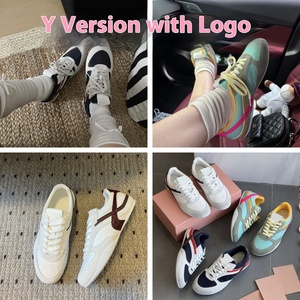 Chaussures décontractées classiques coréennes de <span class=keywords><strong>luxe</strong></span> pour femmes, à lacets, style Forrest Gump, en caoutchouc et maille, tendance mode été toutes saisons, vente en gros - Product Image 6
