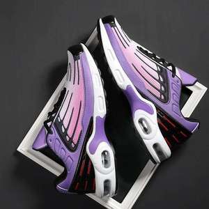 Sepatu Lari Olahraga Bantalan Udara Logo Merk Kustom untuk Pria, Sneakers Kasual Modis Desain Skateboard, Bantalan Empuk untuk Kebugaran Pria - Product Image 2