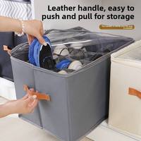 Boîte de rangement à chaussures à 24 compartiments recouverte de tissu non tissé, design moderne, pour sous-vêtements, soutien-gorge, chaussettes, sac de rangement pour la maison, grande capacité