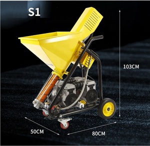 เครื่องพ่นสีไฟฟ้าอเนกประสงค์แบบมืออาชีพสำหรับการพ่นซีเมนต์ทาสีหินจริงแรงดันสูงสำหรับเคลือบปูนกันไฟ - Product Image 2