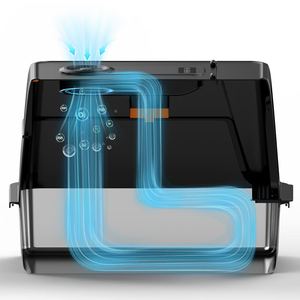 กล่องทรายแมวสแตนเลสด้านสูงไม่ติดทำความสะอาดง่ายการออกแบบ20L สนิมความจุรวมถึงทางเดิน - Product Image 2