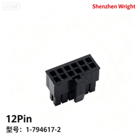 Connecteur femelle haute fiabilité TE 1-794617-2 pour boîtier de câblage 12P 3mm pour équipements d'alimentation et de signalisation, accessoires de terminaison