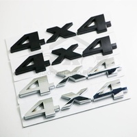 Emblema Universal Metálico 3D 4X4 con Letras, Adhesivo para Coche con Logotipo de Tracción en las Cuatro Ruedas para Ford, BMW, Lada, Honda, Audi, Toyota 4X4 4*4