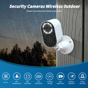 Wesecuu กล้องแบตเตอรี่อัจฉริยะมองเห็นใน3MP IP66กลางคืนตรวจจับการเคลื่อนไหวแจ้งเตือนข้อความพุชไร้สายกล้องรักษาความปลอดภัยกลางแจ้ง WiFi - Product Image 2