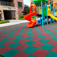 Hochwertige 40mm Gummi bodenfliesen Außen boden & Spielplatz
