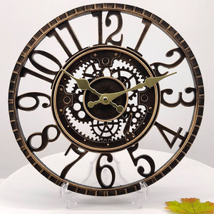 30.5cm New Design Outdoor Luxury Waterproof <strong>Garden</strong> Retro Living Room Decoration Creative Resin <strong>Large</strong> Wall <strong>Clock</strong> for Home Decor - Product Image 2