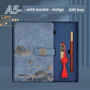 New Chinese Creative <b>Gift</b> Set A5 Faux Leather Fillable Notebook for Chinese New Year & Christmas Business <b>Gift</b> - Product Image 1