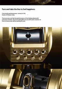 Chất Lượng Cao Calcutta Conquest Bait Đúc Quay Reels Dài Phạm Vi Trống Bánh Xe Với Kim Loại Xây Dựng - Product Image 3