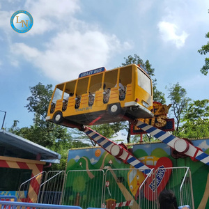 Nouvelle conception passionnante de manèges en bus fou pour l'amusement familial intérieur extérieur en acier durable en fibre de verre pour les centres commerciaux - Product Image 2