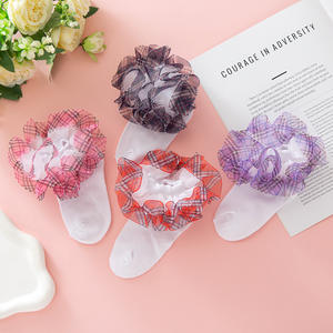 <span class=keywords><strong>Calcetines</strong></span> Transpirables de Malla Fina con Encaje Calado para Niños, Estilo Veraniego, Bonito Diseño de Flores Estilo Princesa para Bebés - Product Image 2