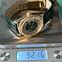 Montre personnalisée en or massif 18 carats pour femme, montre-bracelet mécanique automatique en or véritable, montre de luxe sertie de diamants pour homme et femme