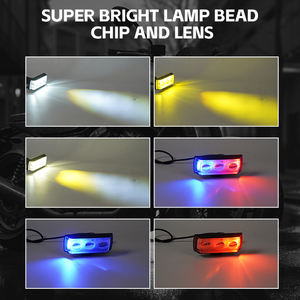 하이 퀄리티 전기 자전거 운전 보조 스포트라이트 듀얼 렌즈 15W 오토바이 LED 헤드라이트 - Product Image 2