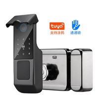 IP65 Tuya TTLock tahan air luar ruangan kode kartu sidik jari kata sandi elektronik aplikasi Cloud WiFi/tombol MASUK TANPA kunci pintar