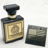 Autocollant de transfert métallique personnalisé pour parfum, étanche, avec logo transparent, pour flacon de parfum, bocal à bougie/boîte