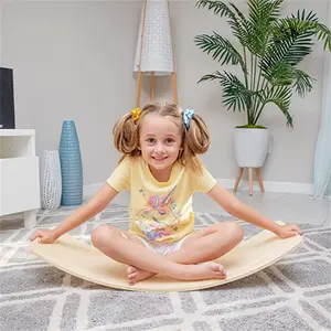 42英寸木制平衡板健身瑜伽板曲线板木制材料玩具