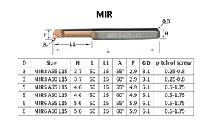 Herramienta de Torneado para Orificios Pequeños, Herramientas de Torno para Roscado de Barras, Mecanizado de Metales MTR MIR MNR MUR <span class=keywords><strong>MGR</strong></span>, Diámetro de Perforación de 3-<span class=keywords><strong>8</strong></span> mm, Cortador de Aleación de Acero de Tungsteno - Product Image 5
