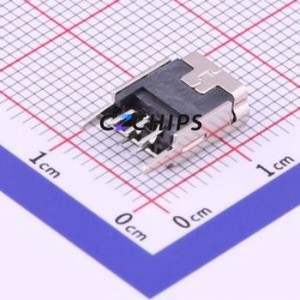UX-155-AR USB Connector Through hole Component (THT) Connector Mini-B USB 2.0 Female Through Hole - Product Image 2
