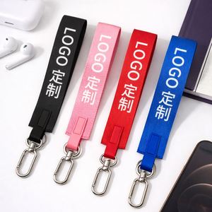 Porte-clés en nylon durable et écologique avec impression sur soie personnalisée, sac à main pour poignet avec mousqueton, cordon pour une utilisation quotidienne - Product Image 4