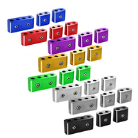 Serre-câbles en aluminium multicolores pour fils de bougies d'allumage, personnalisables pour la modification du câblage d'allumage automobile