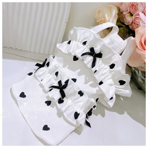 Gros mignon été minuscule Xxs Yorkshire nœud papillon fille chien vêtements rayé chien robe chemise pour animaux de compagnie grand simplement <span class=keywords><strong>elle</strong></span> chien vêtements - Product Image 4
