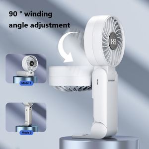 Ventilador Portátil de Mano, 100 Velocidades, Mini Ventilador Recargable de 2000 mAh, USB, para Escritorio, Coche, Plegable con Gancho - Product Image 4