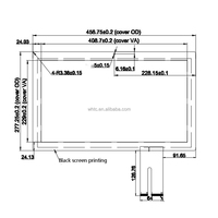 Écran tactile capacitif industriel PCAP de 18,5 pouces, USB I2C, kit d'écran multi-touch 10 points pour écran LCD, CE RoHS