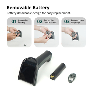 Luckydoor DS230BT Scanner de codes à barres 2d sans fil Lecteur de codes QR Balayage rapide haute définition avec base de charge Batterie détachable - Product Image 5