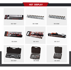 Jeu de clés combinées à cliquet en acier CRV Disen 10 pièces les plus vendues pour bricolage OEM - Product Image 6