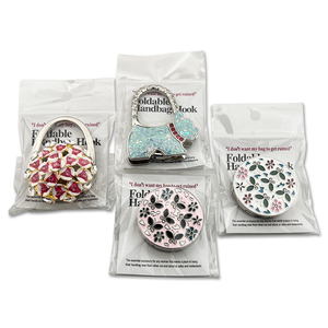 Móc treo túi xách bằng kim loại, thiết kế tùy chỉnh, nam châm, móc treo túi xách để bàn - Product Image 2